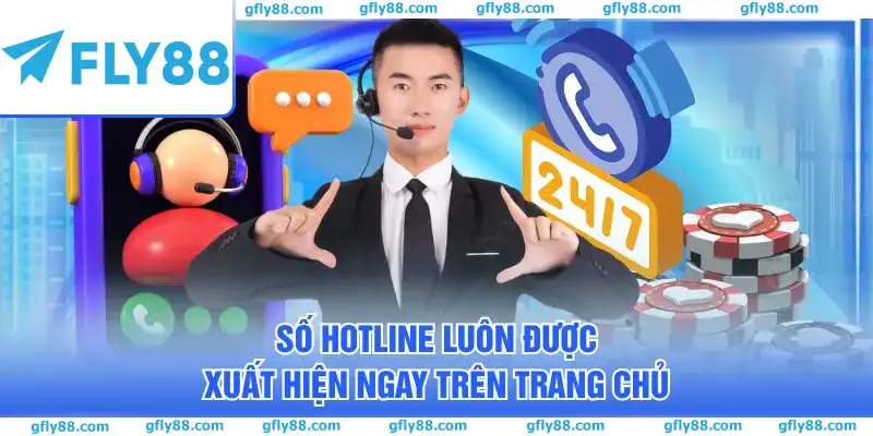 Số Hotline luôn được xuất hiện ngay trên trang chủ Số Hotline luôn được xuất hiện ngay trên trang chủ